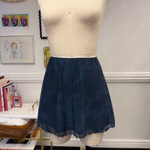American Eagle 90's Inspired Retro Sheer Flowy Mini Skirt Size S